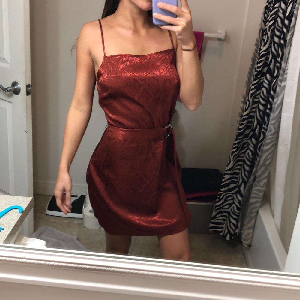 Adorable satin dress